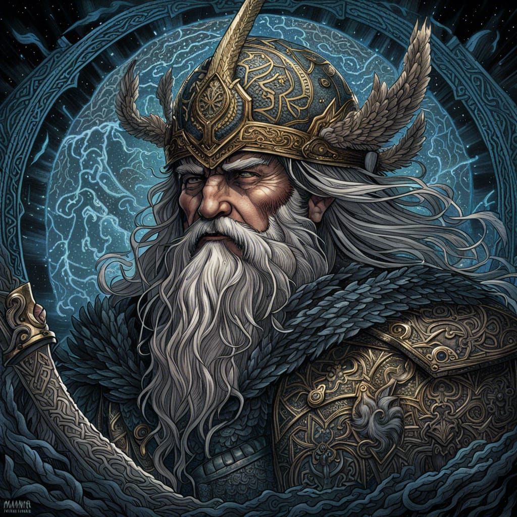 Odin, The Allfather - AI Generated Artwork - NightCafe Creator