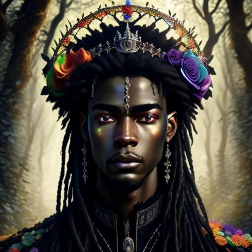 New SD Lora Rainbow flowers 5