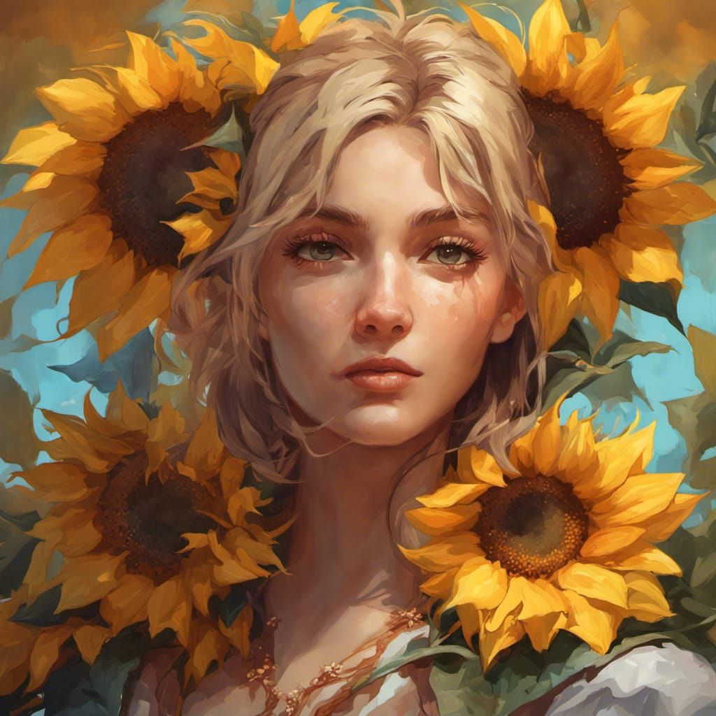 sunflower 3 - AI Generated Artwork - NightCafe Creator