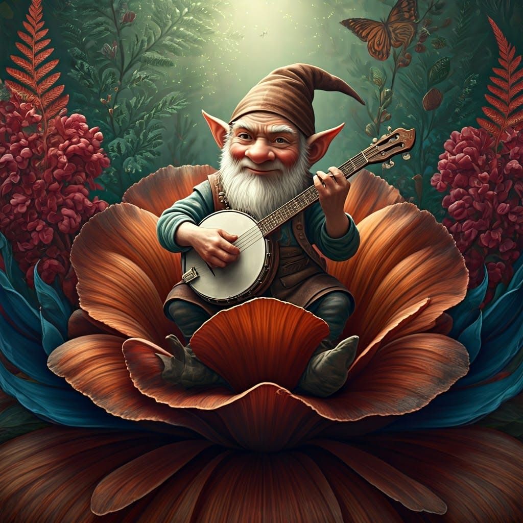 Plinkaplunk the gnome  by @ephemerandom