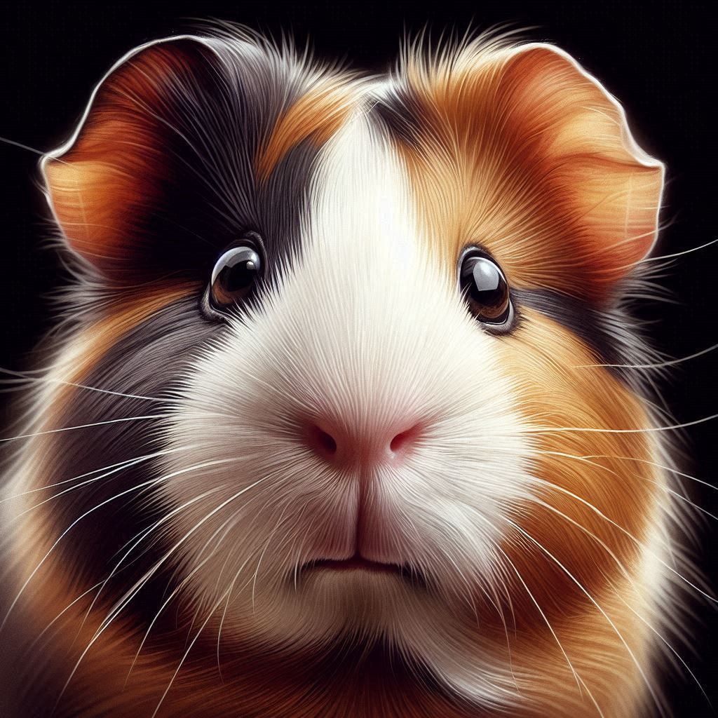 Cute animal in "G". Guss the Guinea pig.