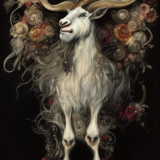 creepy goat