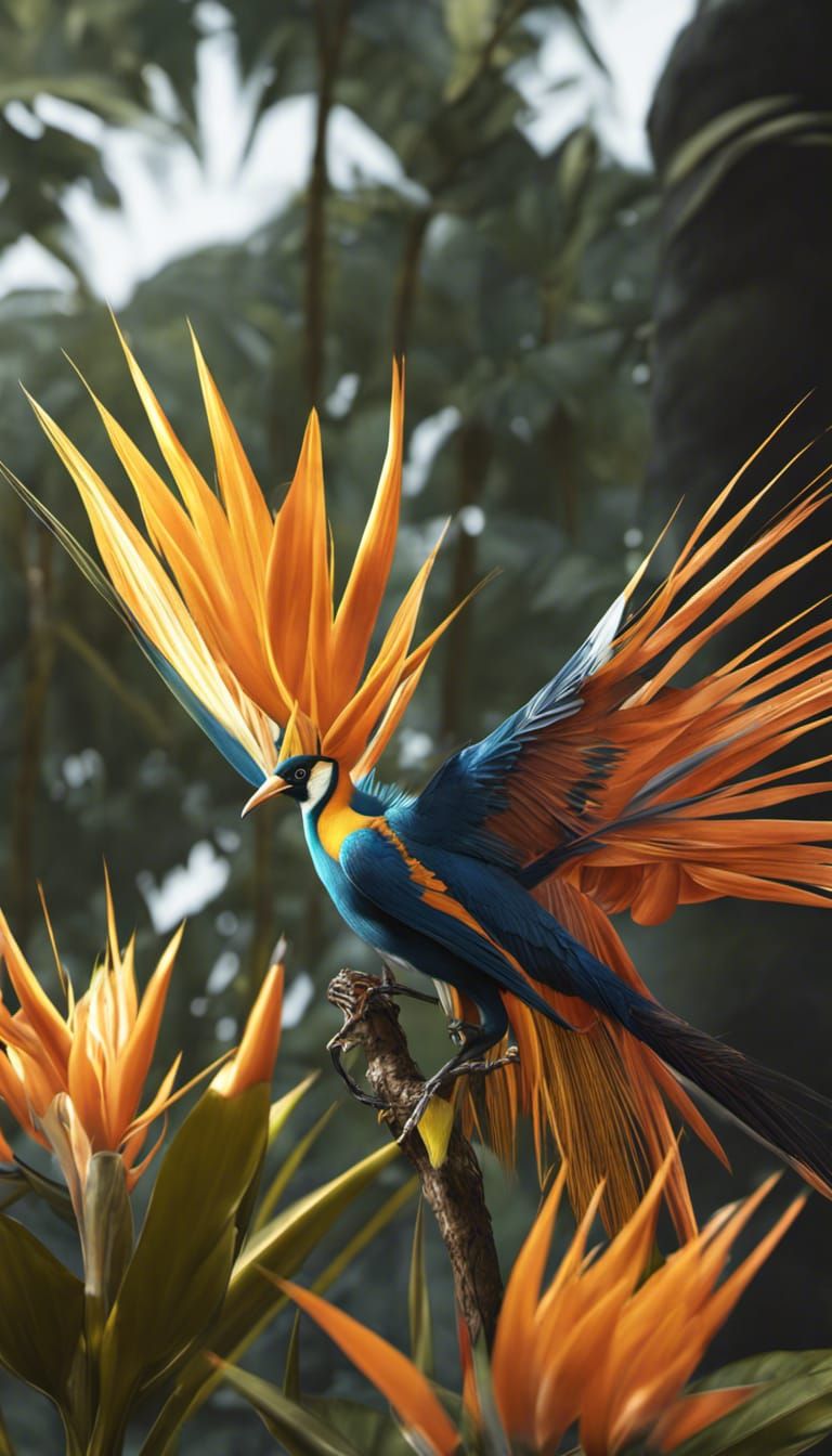 Bird of Paradise - AI Generated Artwork - NightCafe Creator