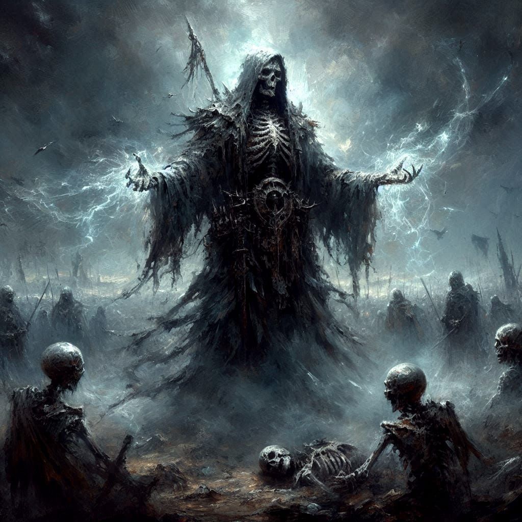 Adding soldiers to his undead army