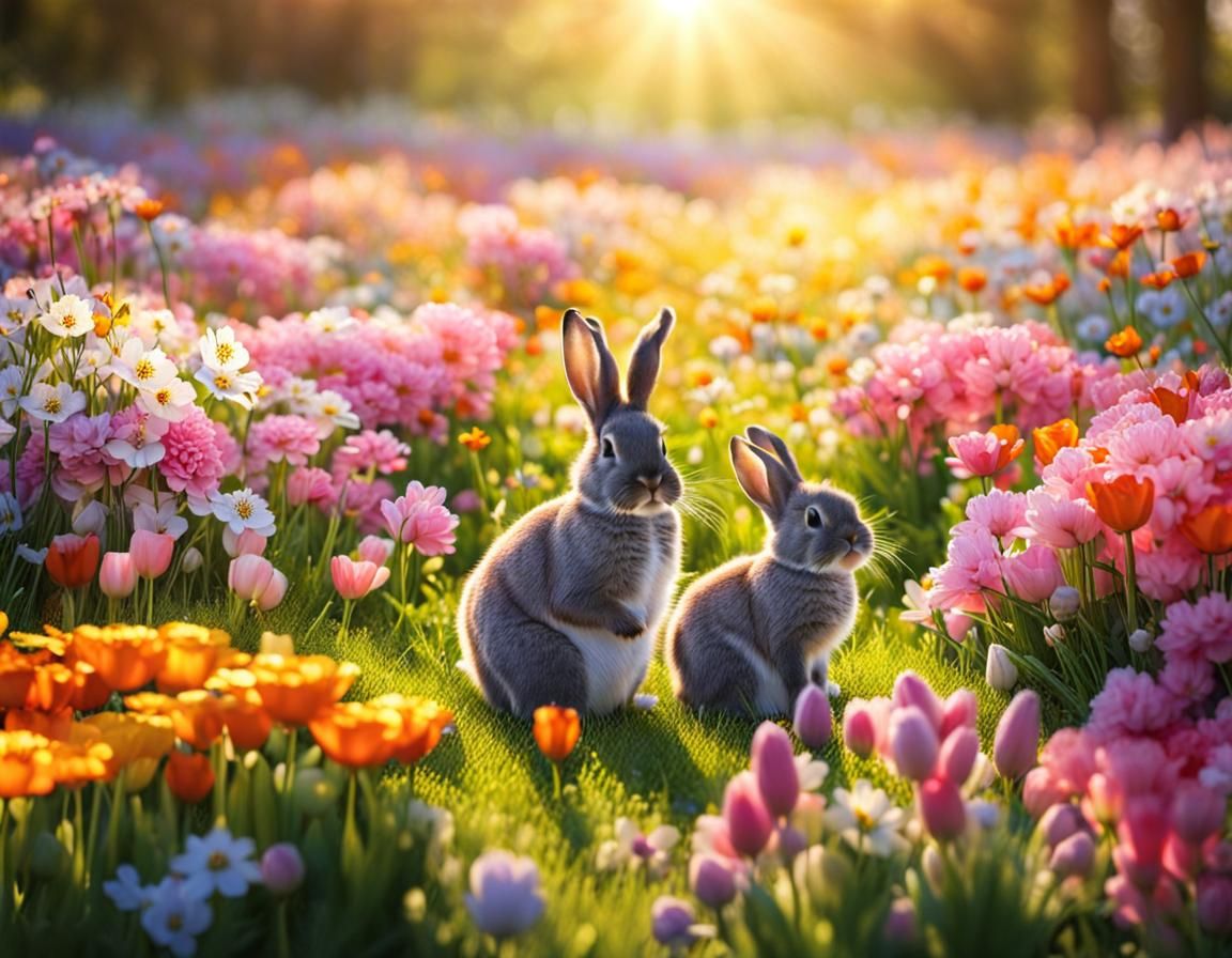 Flower Field  by @WolfWalker