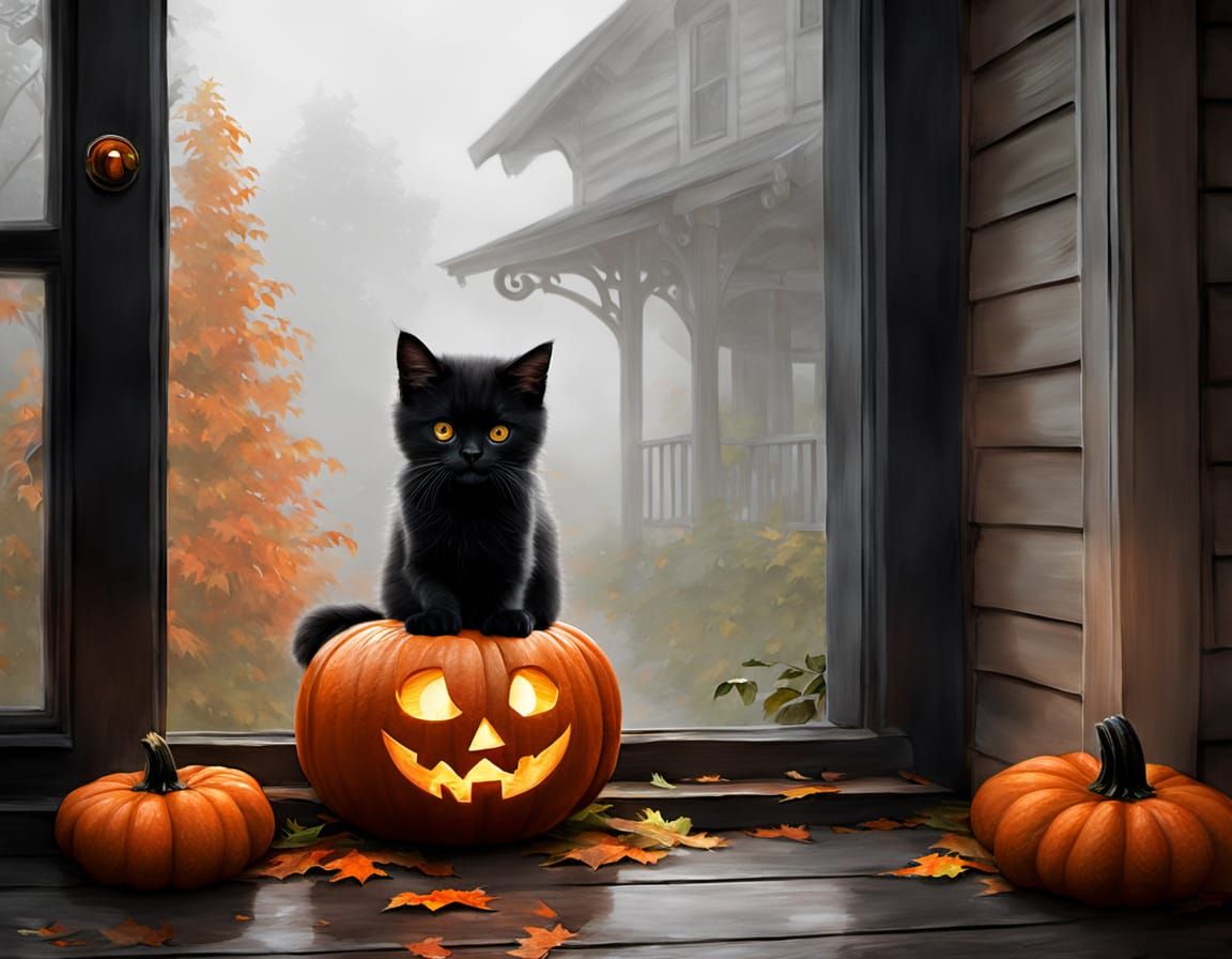 halloween kitty - only 3 likes - that makes her sad