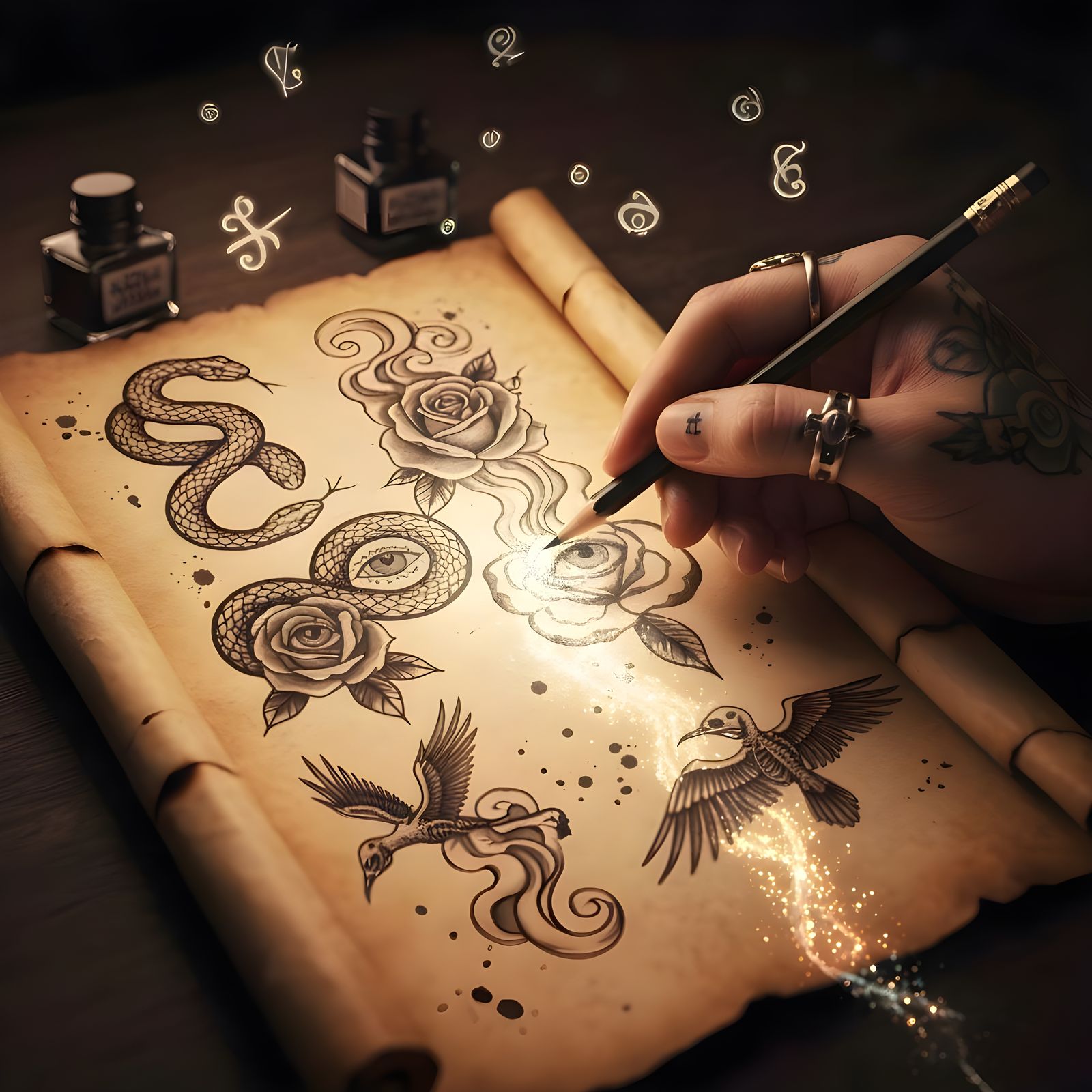 Spellbound Tattoo Sheet  by @Floe Joe 