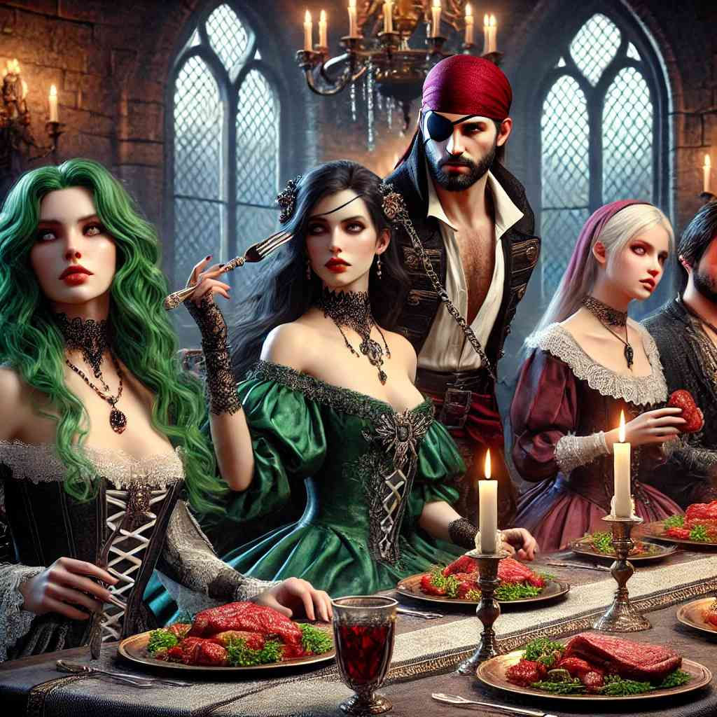 Banquet with the witch, the nun and the pirate