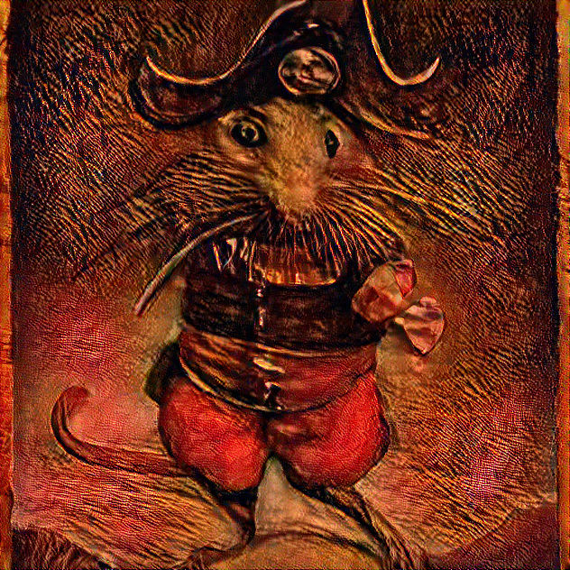 Medieval rat pirate