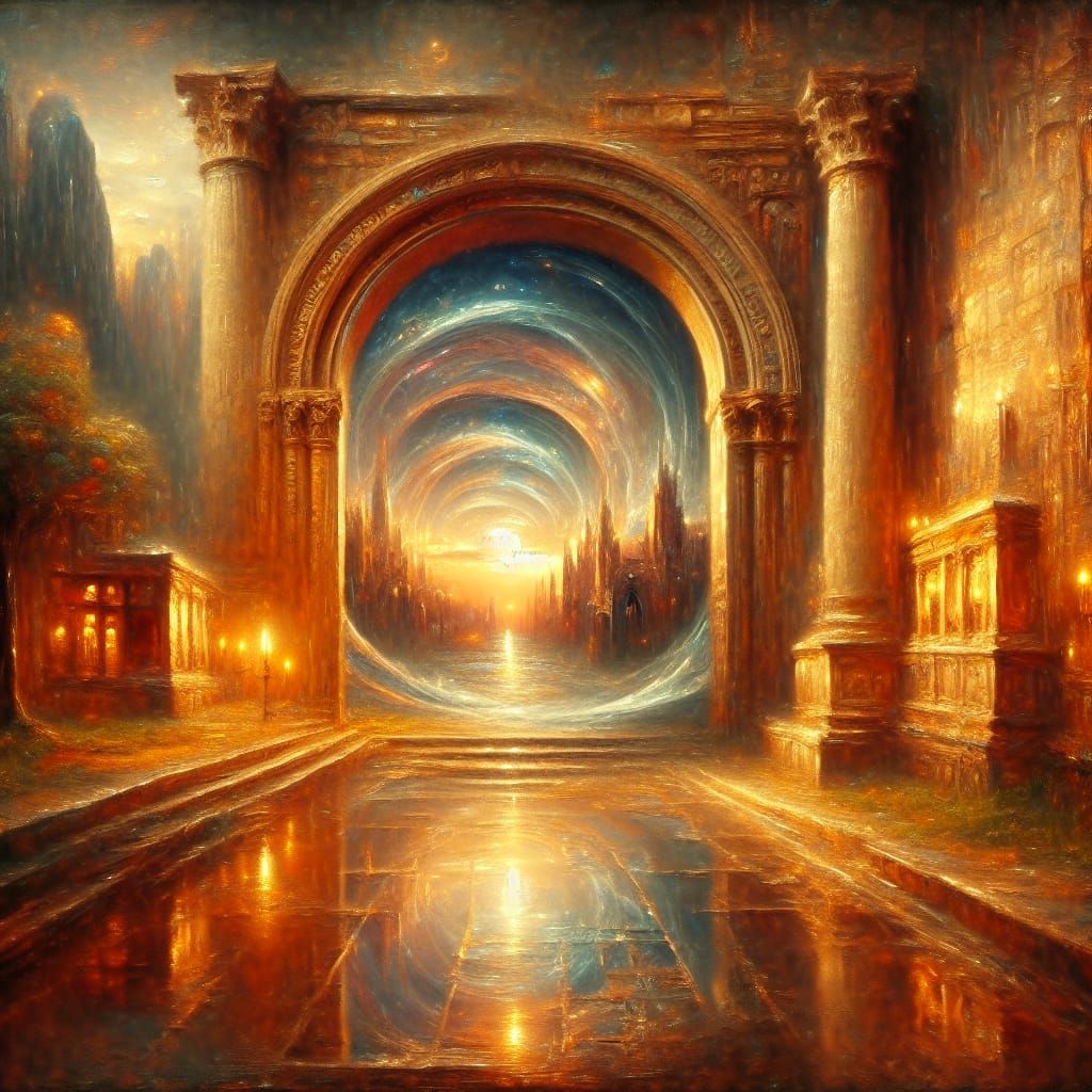 Time-travel portal at an ancient site