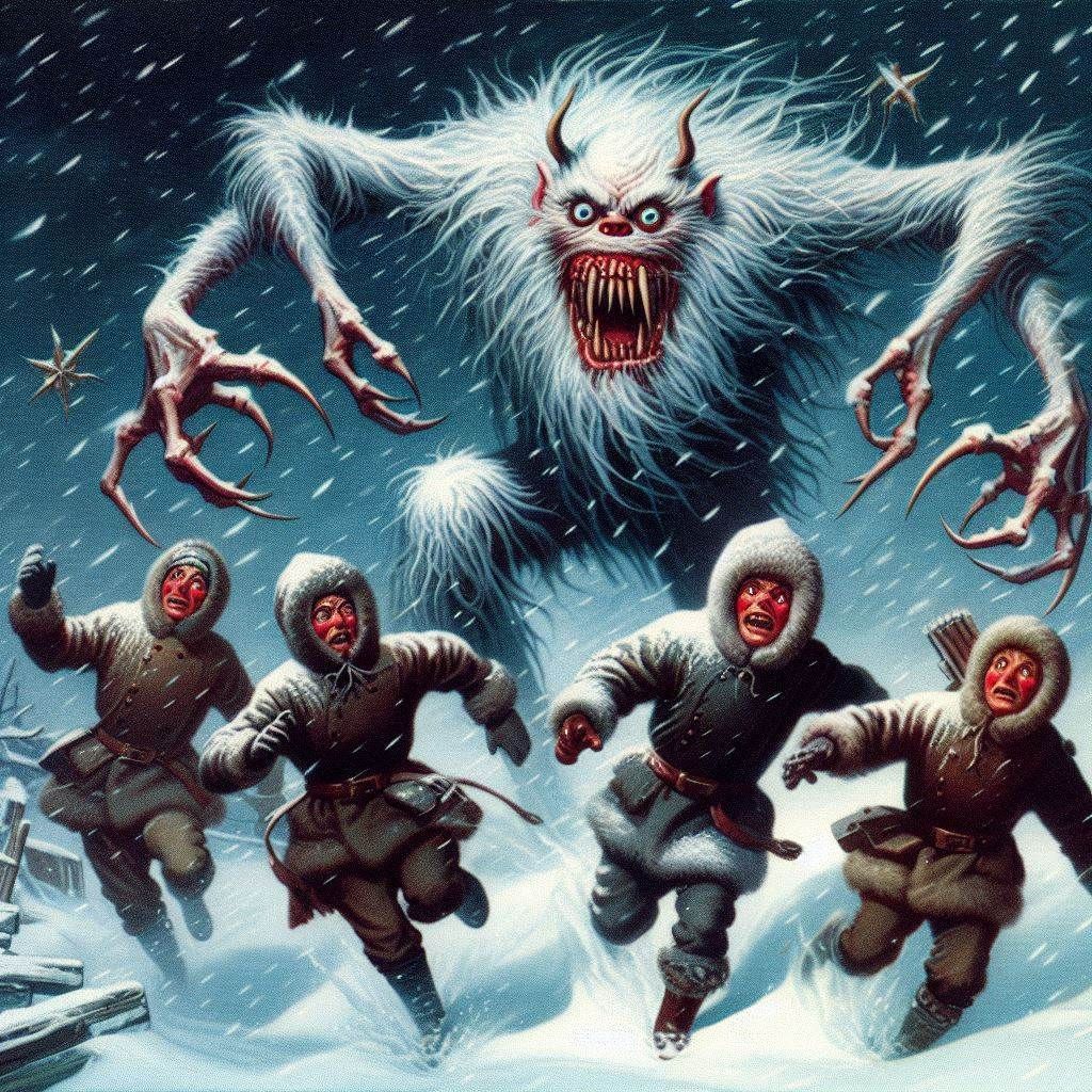 Attack of the Gnoph-Keh, 1950s B movie poster style