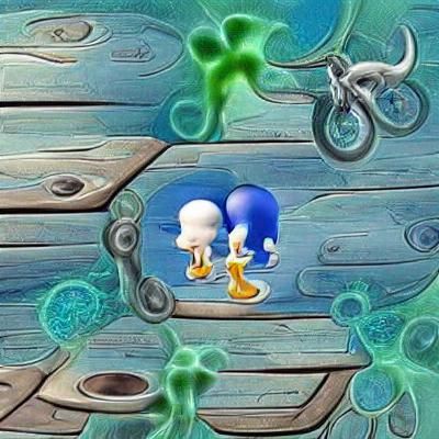 squidward and sonic