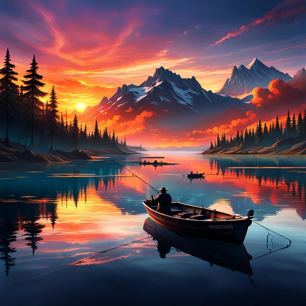 A fishing boat at sunset  by @nishinishand