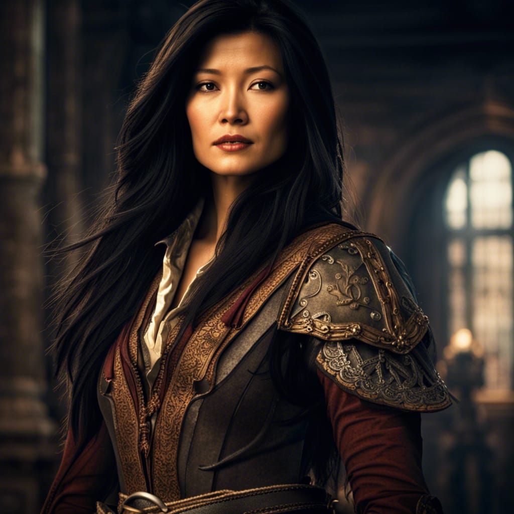 Kelly Hu as female musketeer - AI Generated Artwork - NightCafe Creator