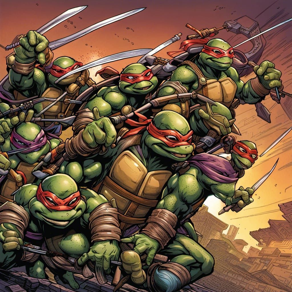 ninja turtles - AI Generated Artwork - NightCafe Creator