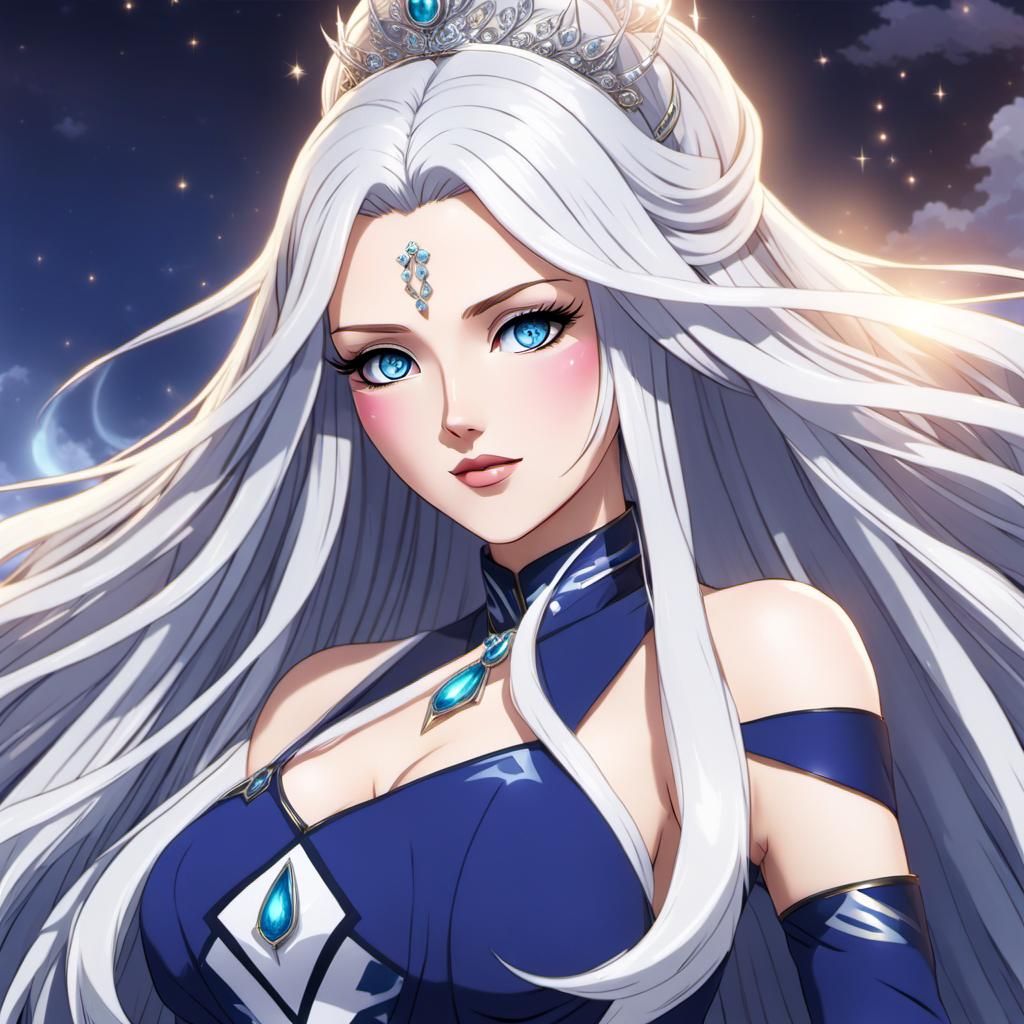 A beautiful anime queen. - AI Generated Artwork - NightCafe Creator