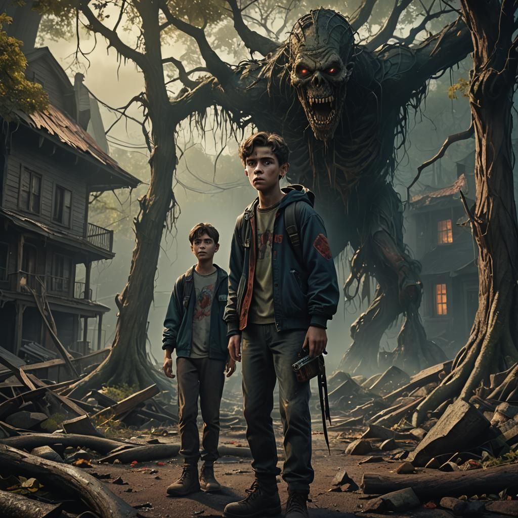 17 year old boys in 90's fantasy horror film