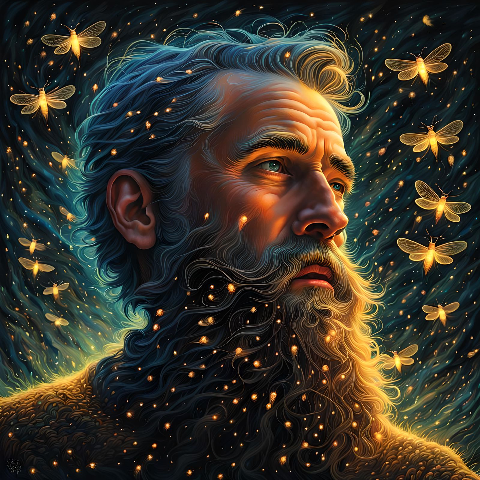 “Fireflies are stars that could not journey to the sky.”  by @Creative Turn