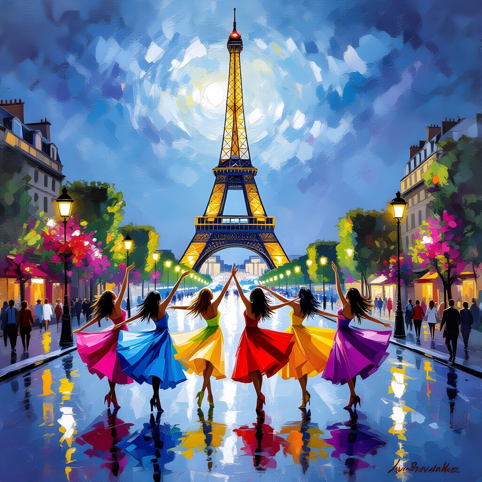 Dancing in Paris  by @annevibb