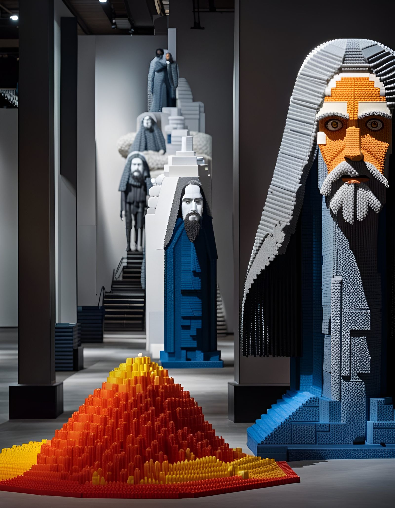 Lego and Pez Rasputin - AI Generated Artwork - NightCafe Creator