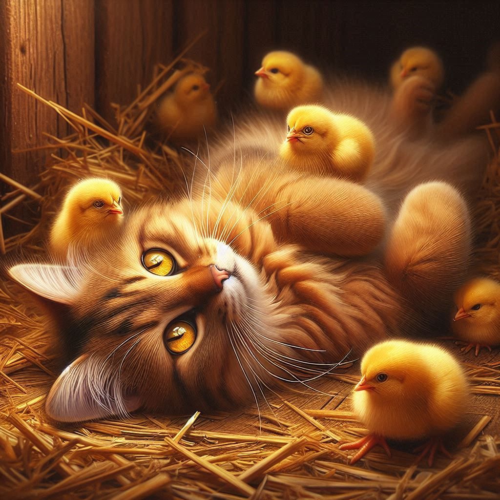 friends in the barn  by @Dahut