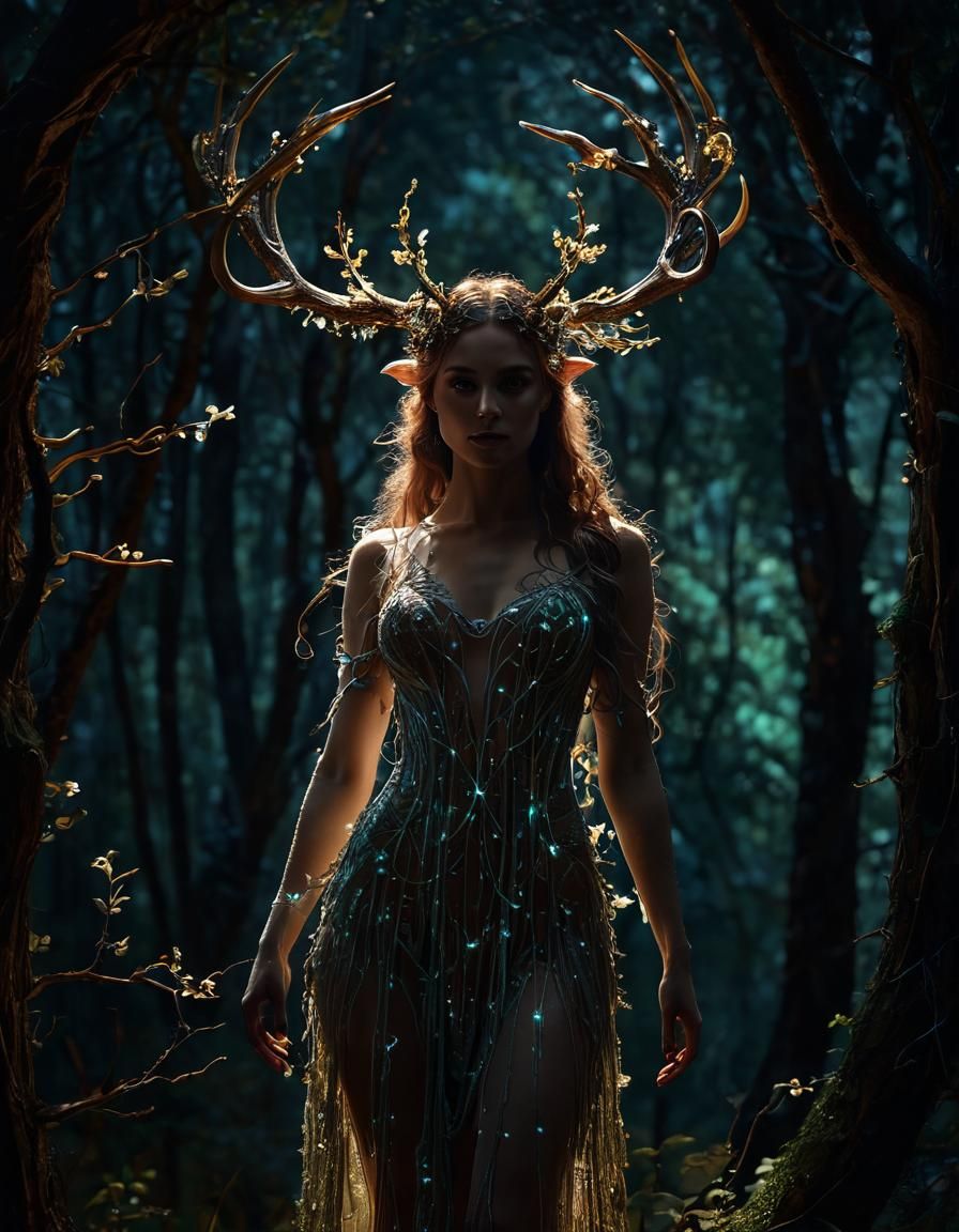 Deer Dryad  by @Elenriel