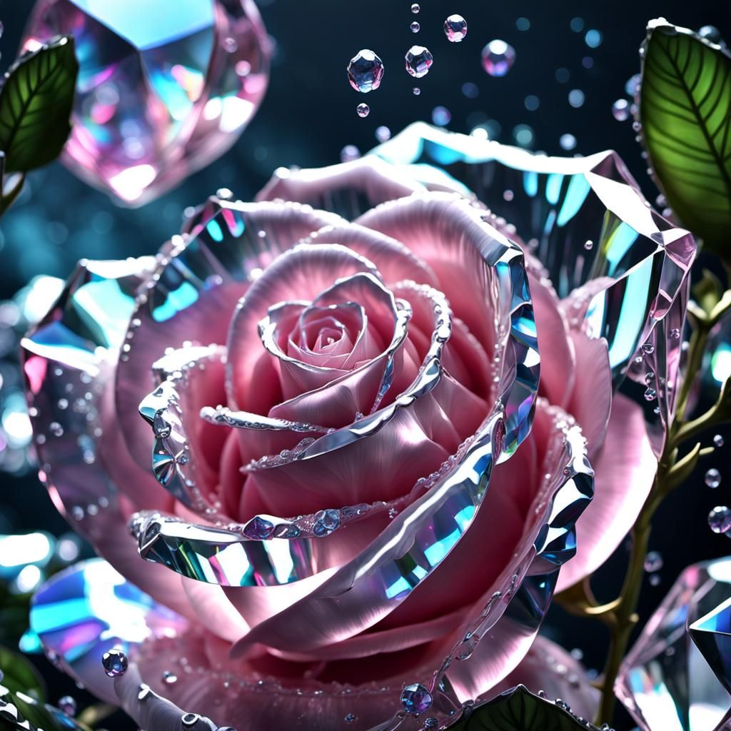 Crystal Rose, Dripping Crystal Rain
