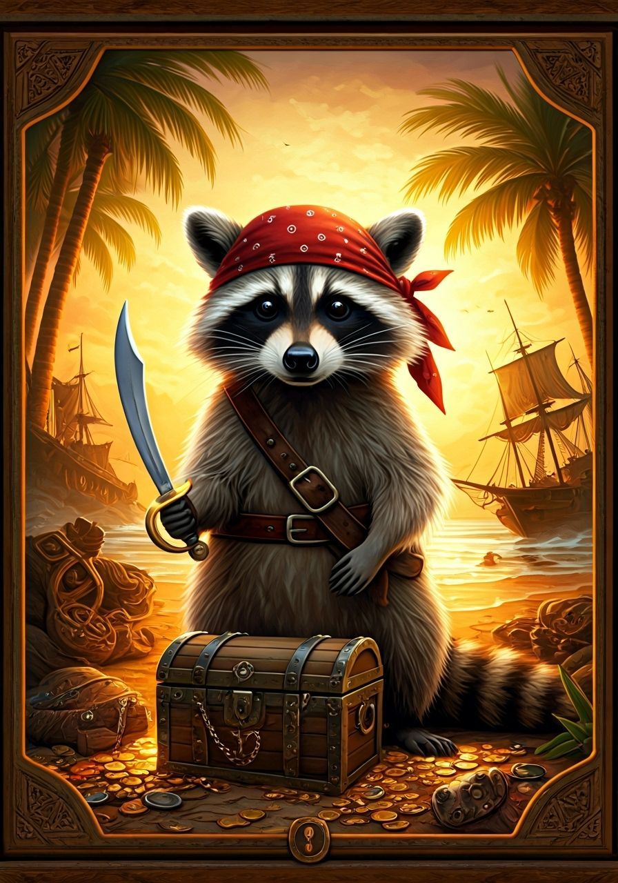 Trash Pirate and His Treasure  by @DismissedClaim