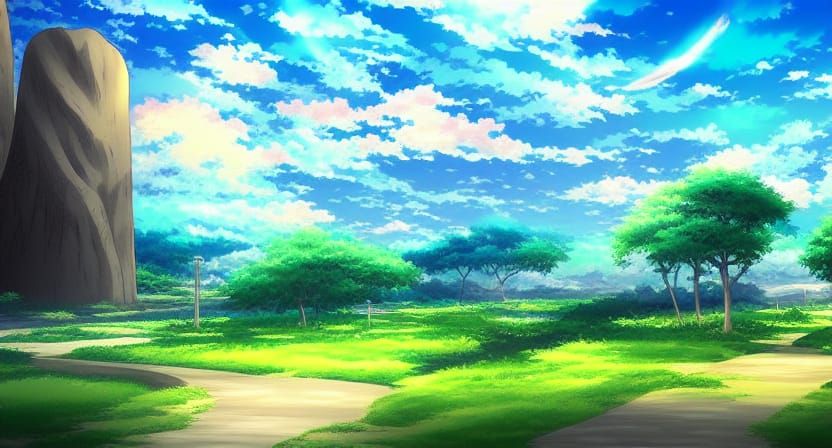 anime art landscape