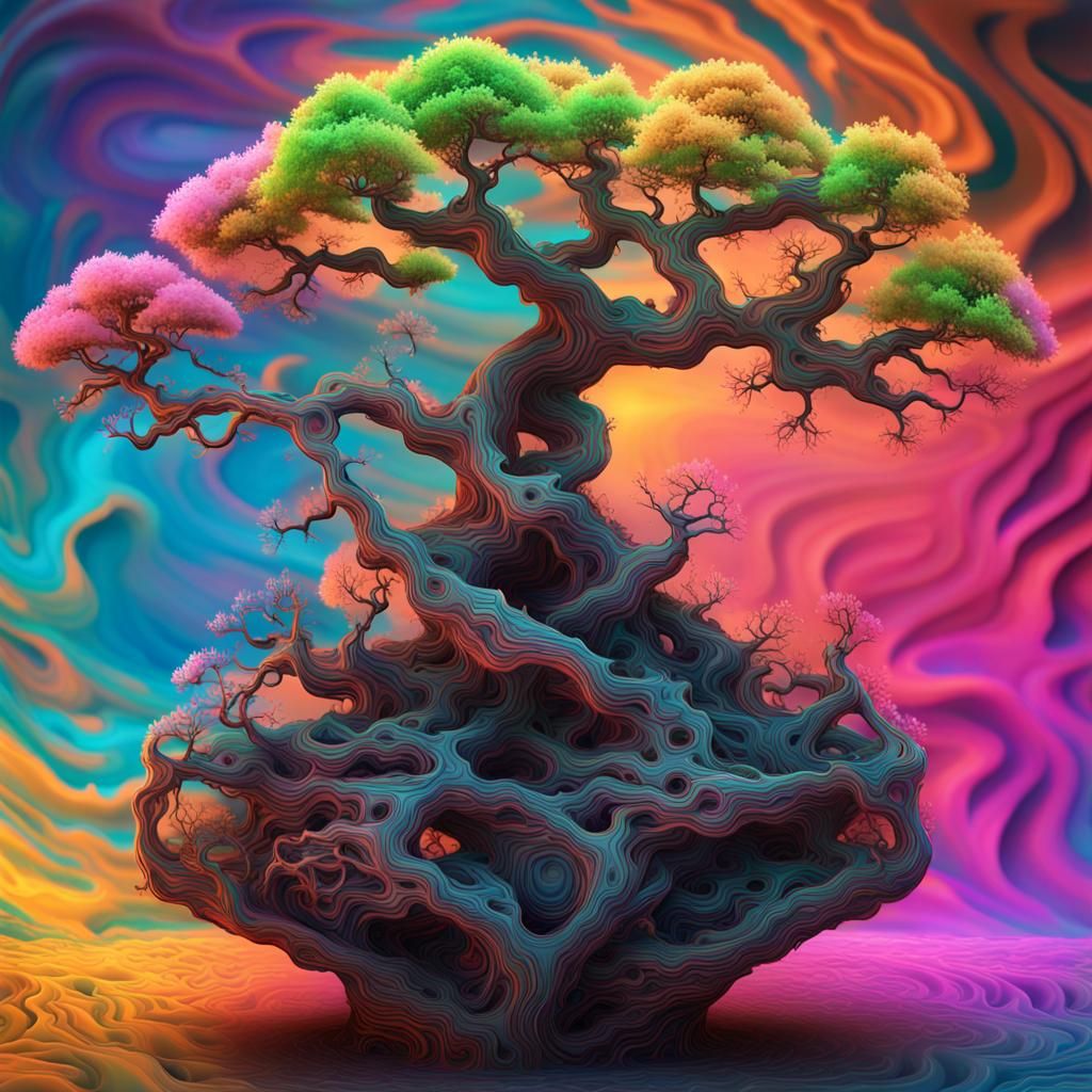 Surreal bonsai 15oct23 - AI Generated Artwork - NightCafe Creator