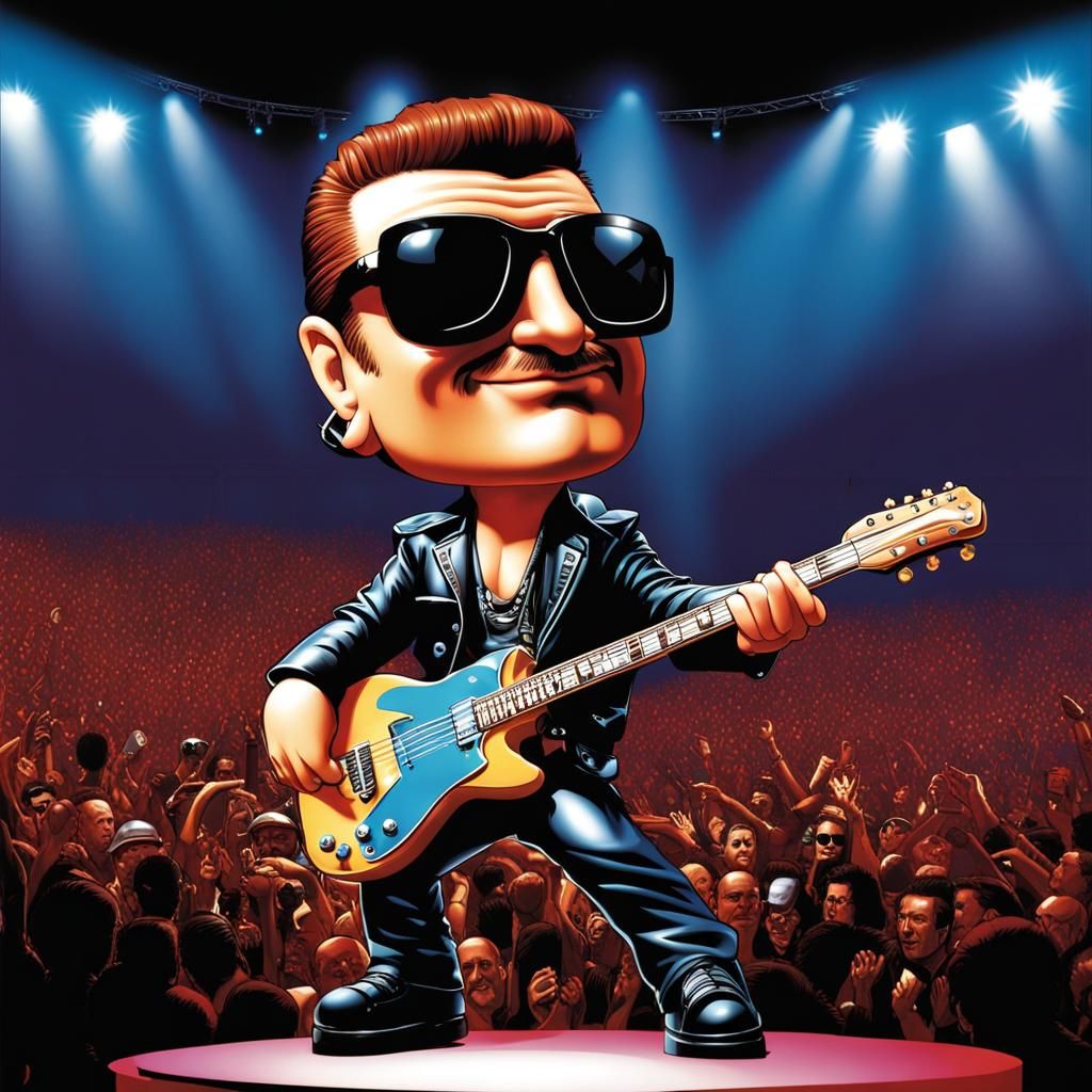 Bono „The Fly“ Vox - AI Generated Artwork - NightCafe Creator