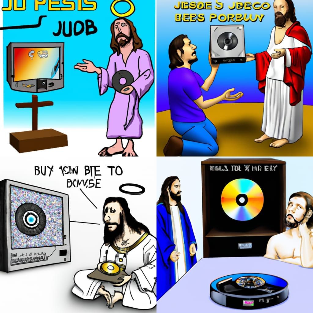 Jesus and the parable of the Blu-ray player