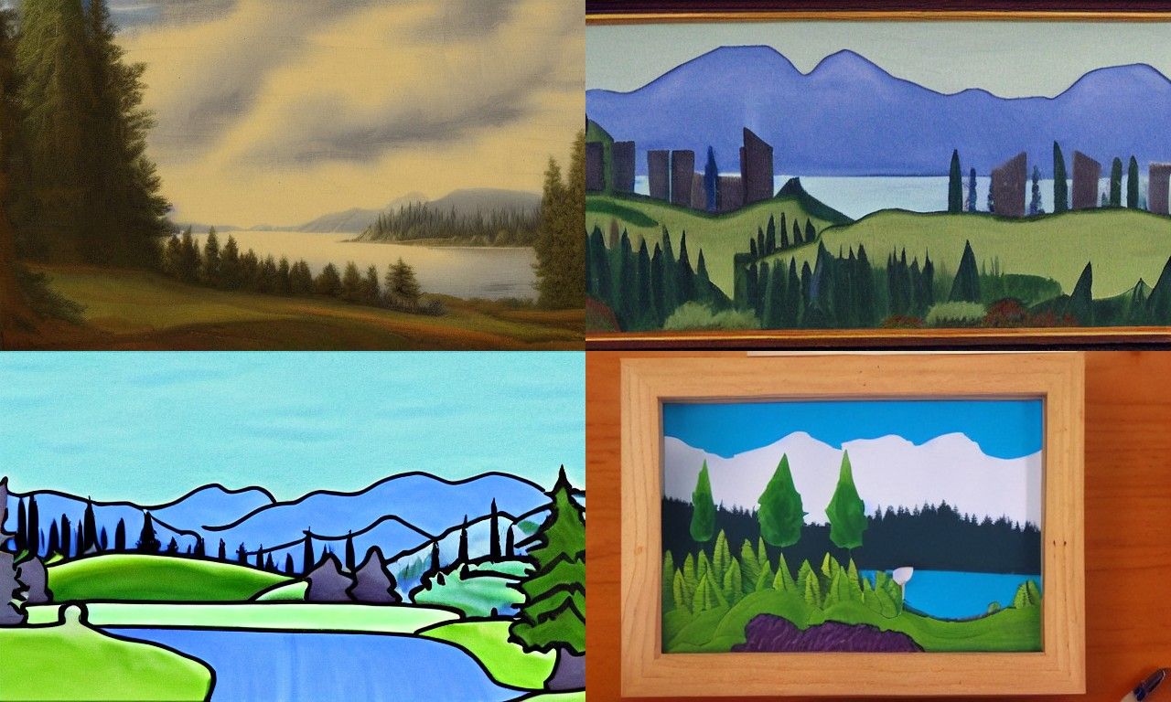 Landscape in the style of Vancouver School