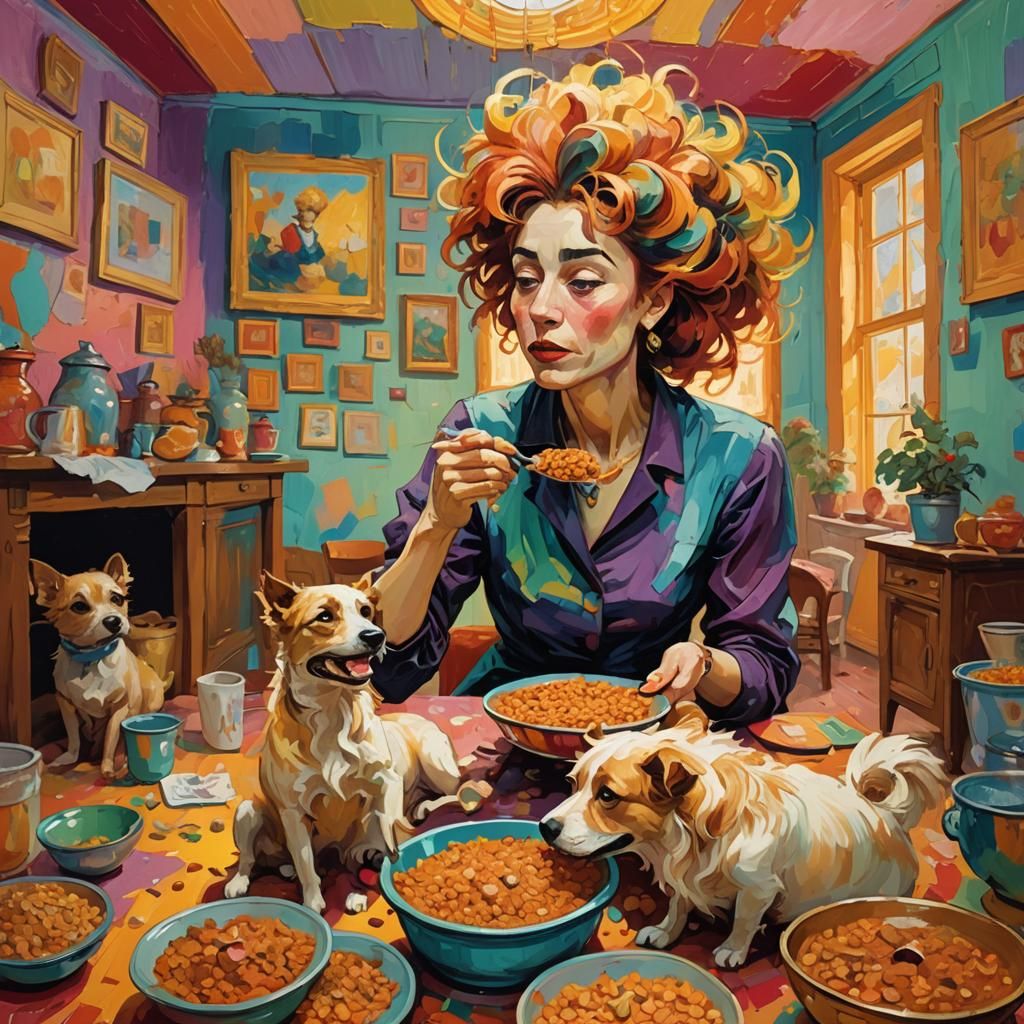 A dog food taste tester, unconventional job