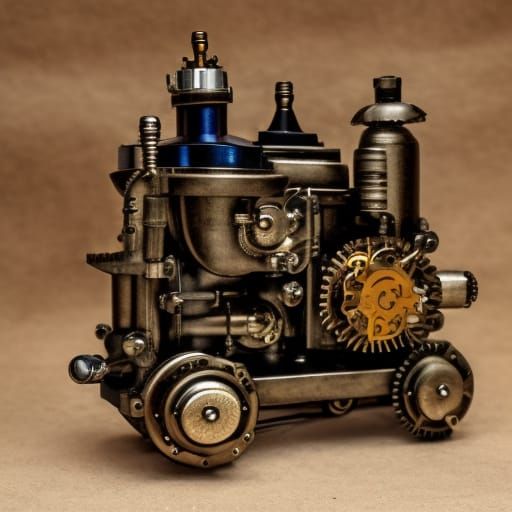 A Medusa-inspired Steampunk Engine