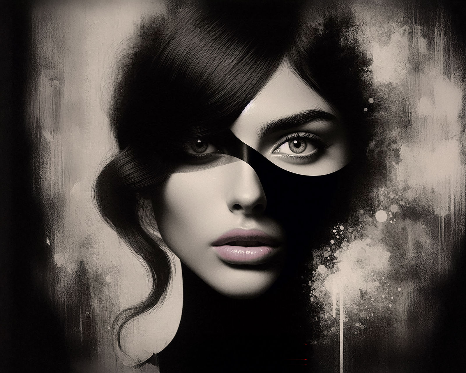 surreal ethereal woman