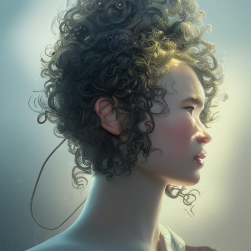 Curly hair - AI Generated Artwork - NightCafe Creator Curly hair - AI Generated Artwork - NightCafe Creator