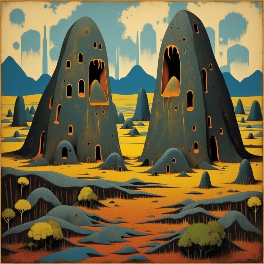 <lora:WARLOCK POP:1.0> The Monoliths 