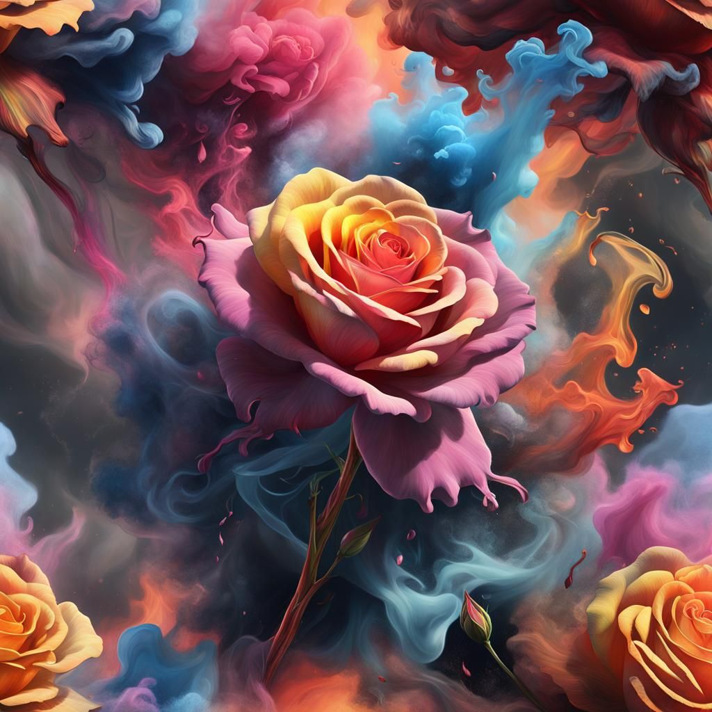 Rose in Smoke