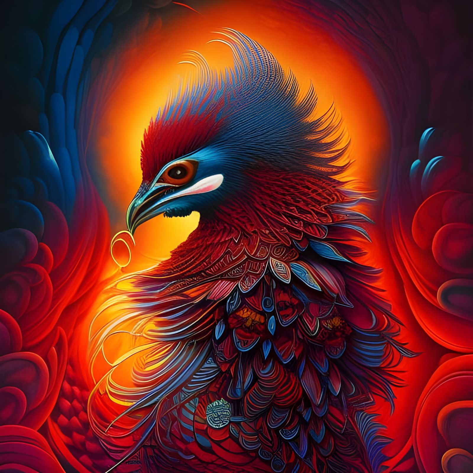 Majestic Chicken  by @Prettysleepy Art