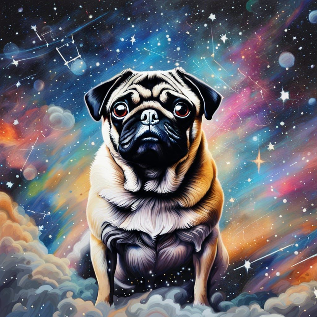 Lisa frank dogs - AI Generated Artwork - NightCafe Creator