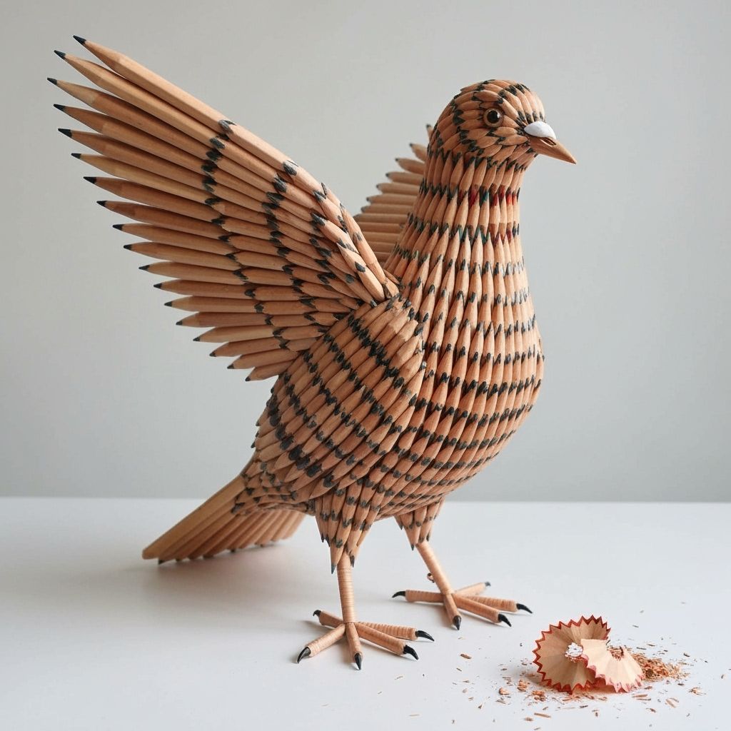 pencil pigeon 🐦  by @xtough 