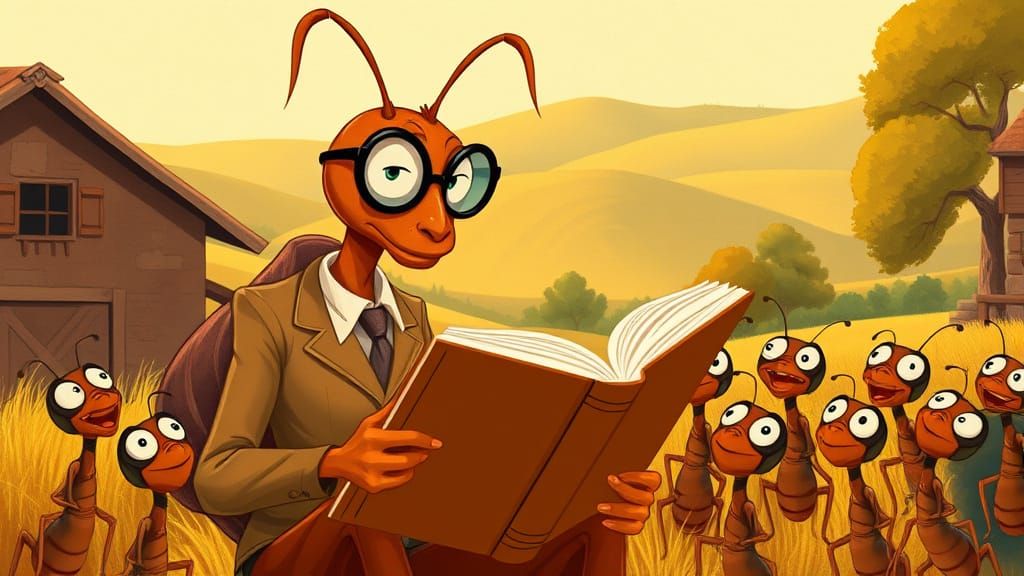 Reading an ant-hology  by @Billy Ruffian