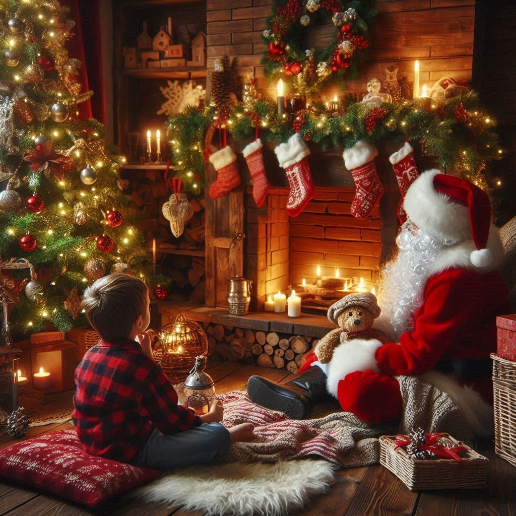 After witnessin' Santa kissin' Mommy