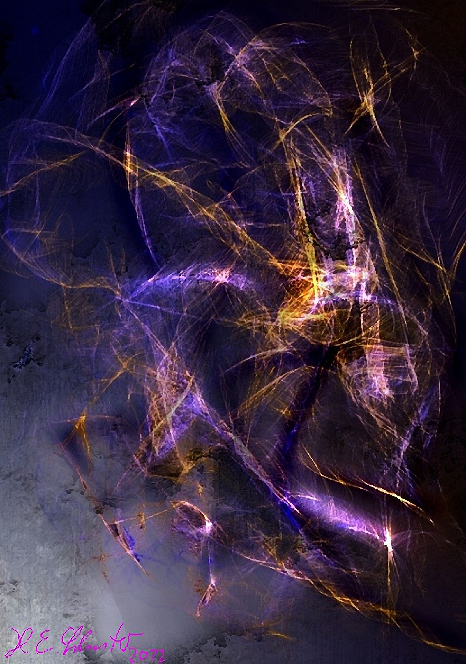 Energy lines in the vastness of space