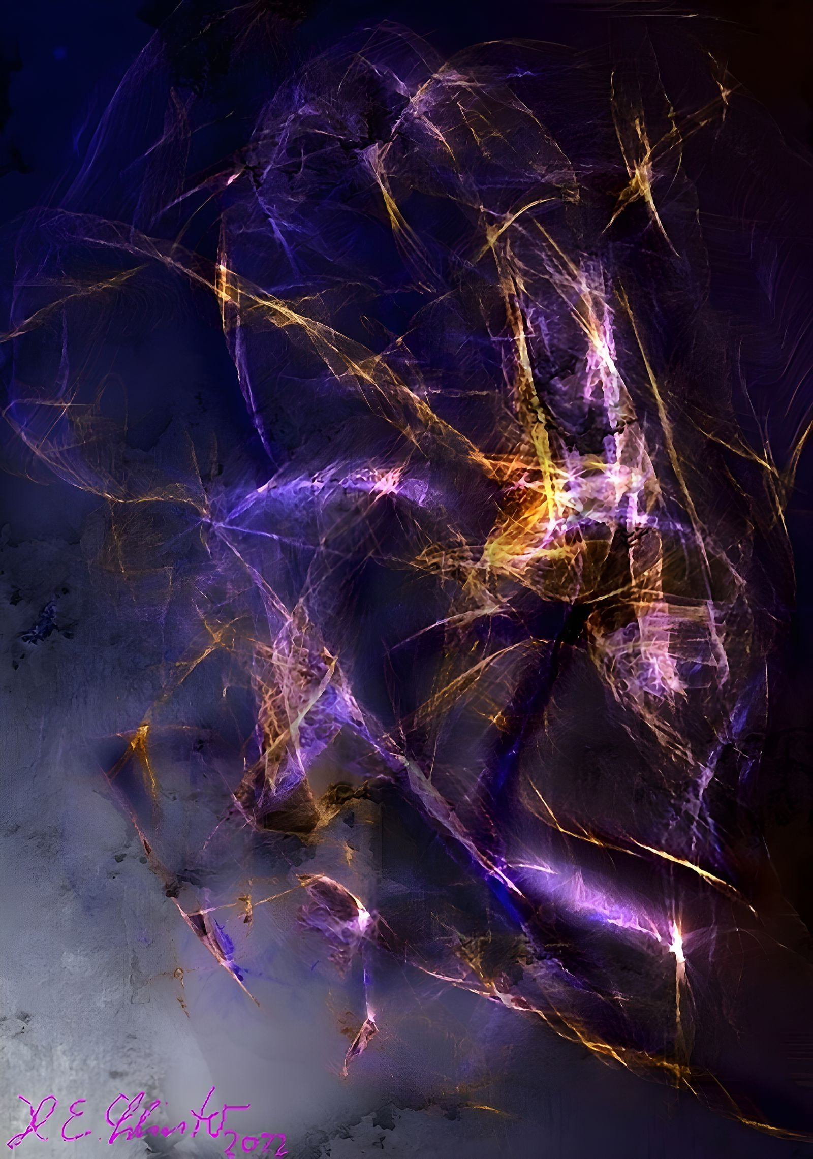 Energy lines in the vastness of space