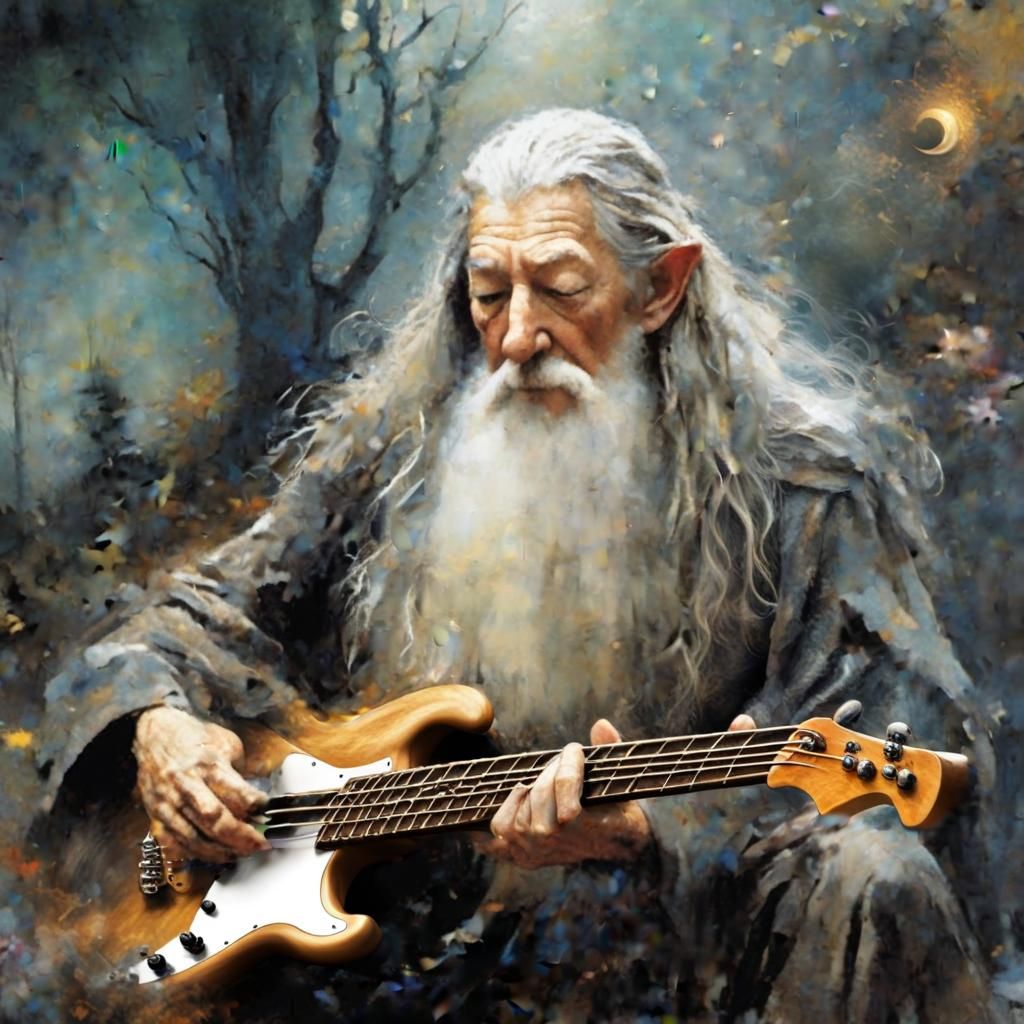 Gandalf plays bass