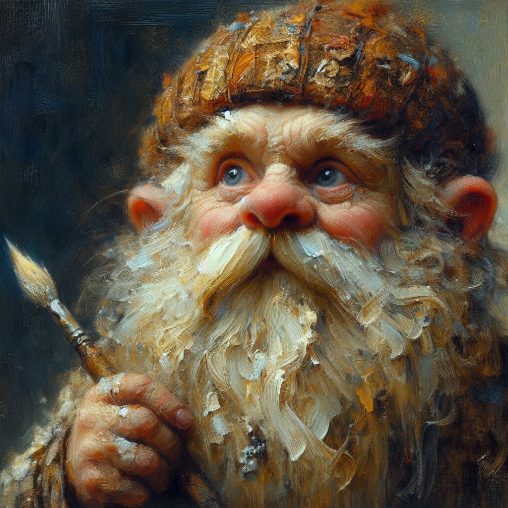 Dwarf artist  by @Appache
