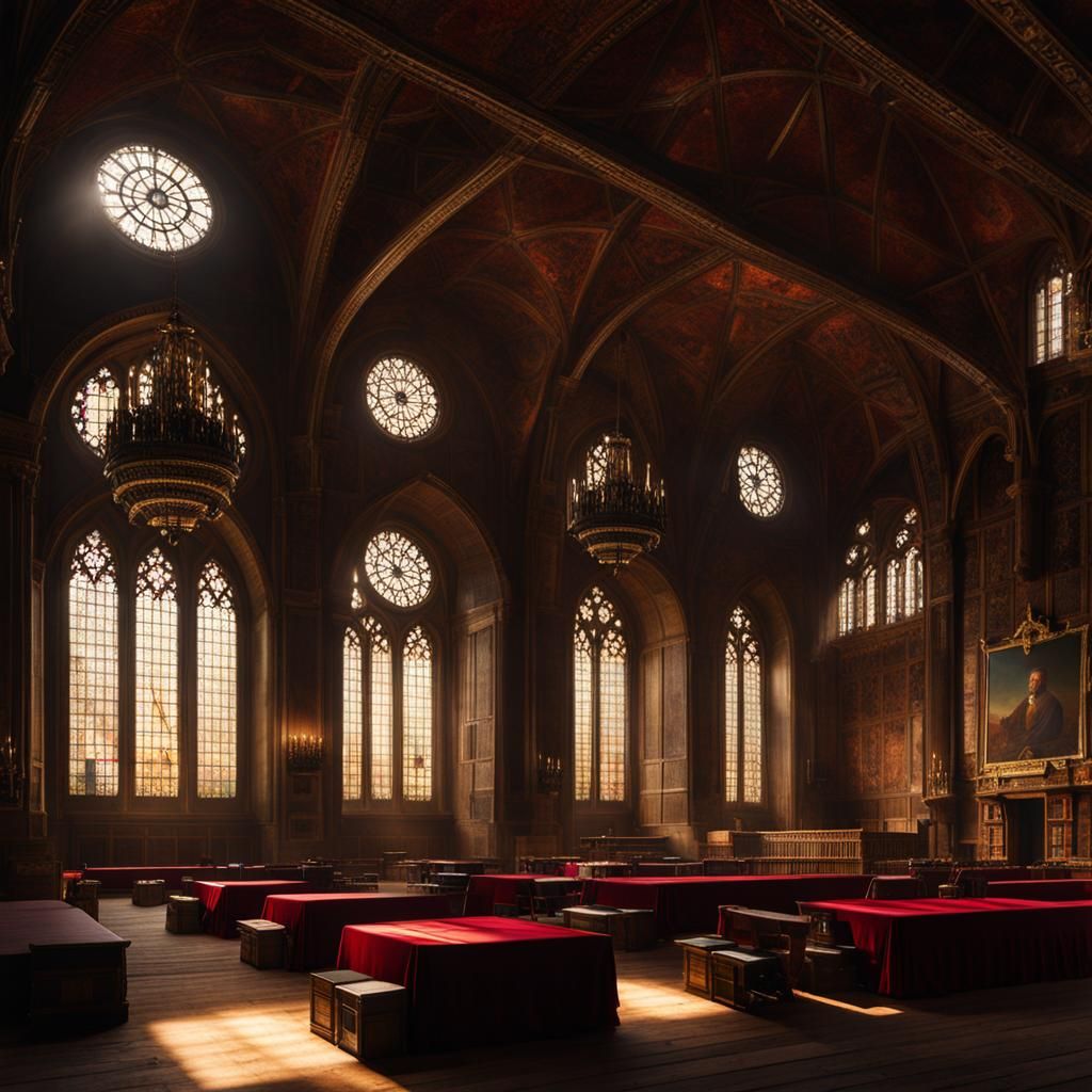 Victory Hall: People Reading Books After Defeating Enemies