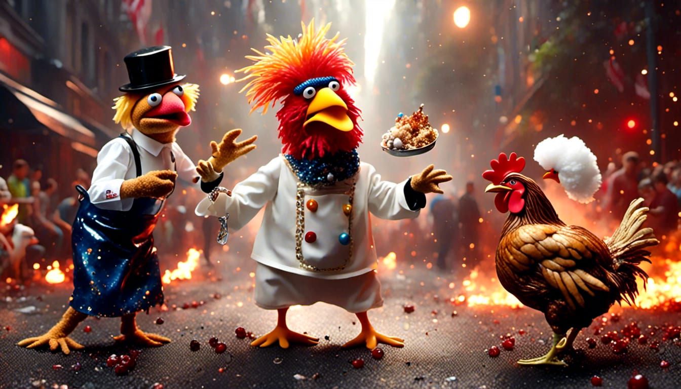 Epic Muppets Chef battles! (Featuring a Chicken)